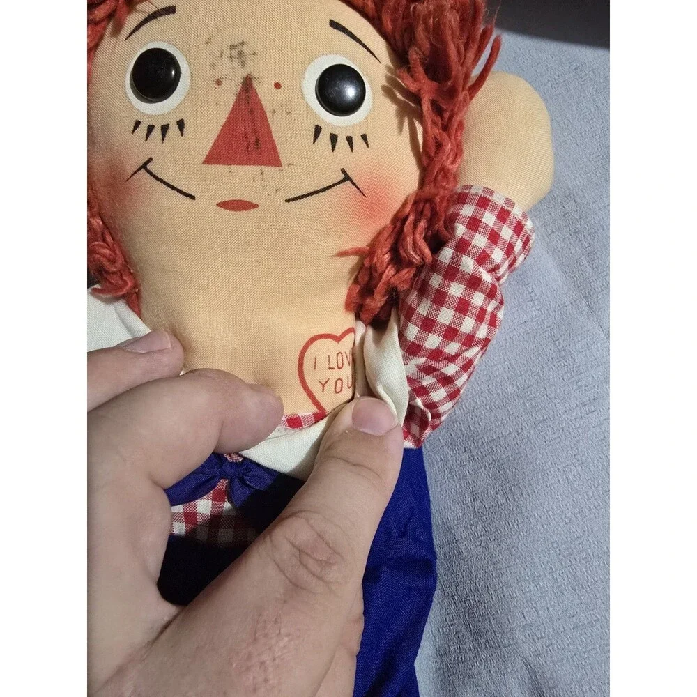 Raggedy Andy Knickerbocker 15” Vintage Doll